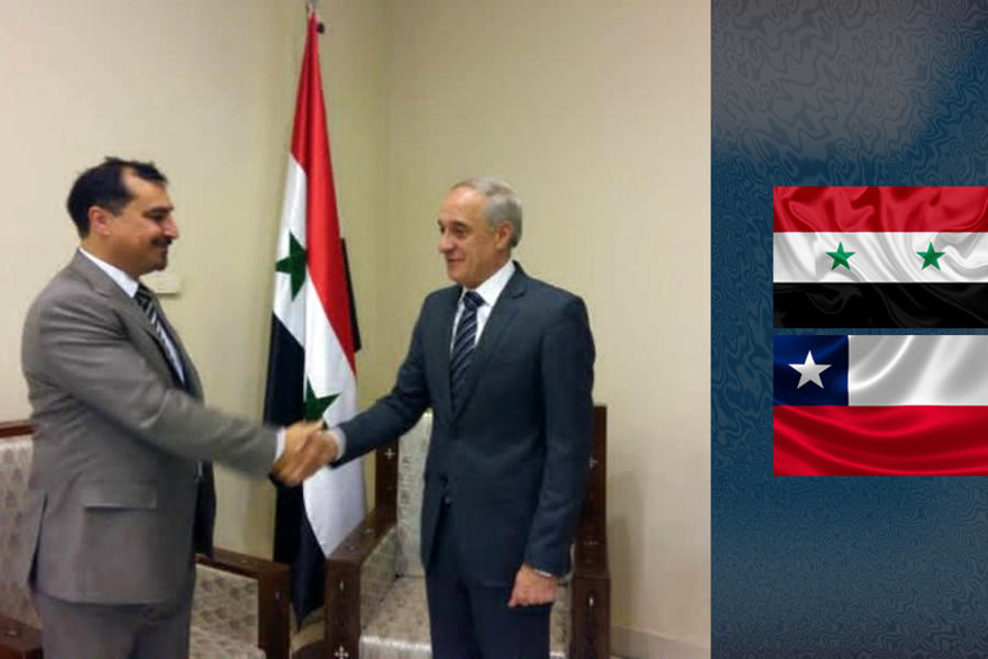 Encargado de Negocios de Chile entrega carta de acreditación al Viceministro de Asuntos Exteriores de Siria (Foto: Cancillería de Chile)