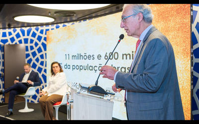 El Presidente de la Cámara Árabe Brasileña, Rubens Hannun, disertó durante el evento (Foto: Rodrigo Rodrigues / CAB) El Presidente de la Cámara Árabe Brasileña, Rubens Hannun, disertó durante el evento (Foto: Rodrigo Rodrigues / CAB)