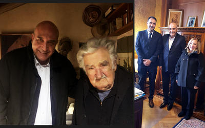 Uruguay: el Embajador de Siria visitó al ex presidente Mujica Uruguay: el Embajador de Siria visitó al ex presidente Mujica