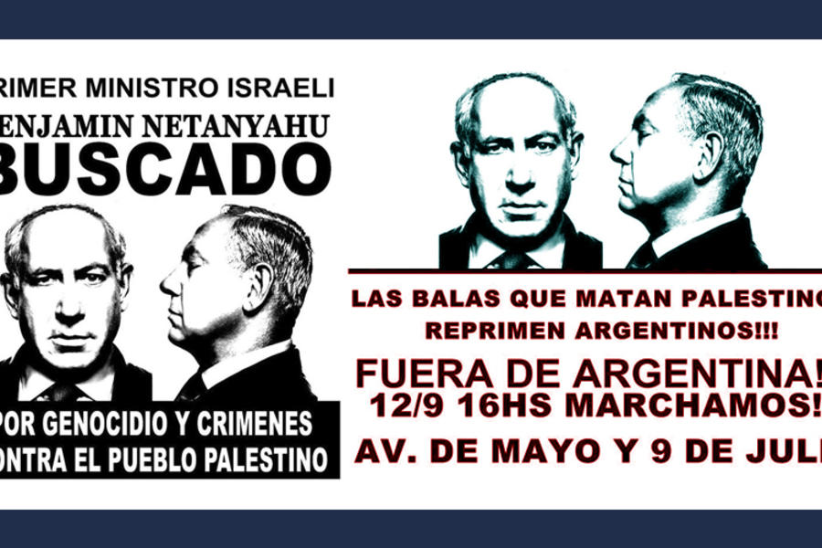Argentina: Marcha de repudio a Netanyahu 