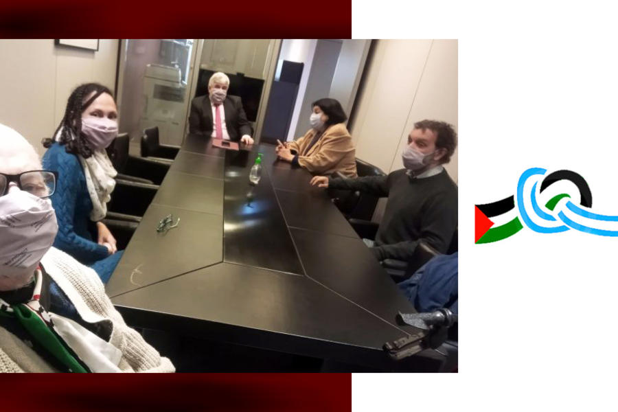 El Comité de Solidaridad con Palestina fue recibido en Cancillería