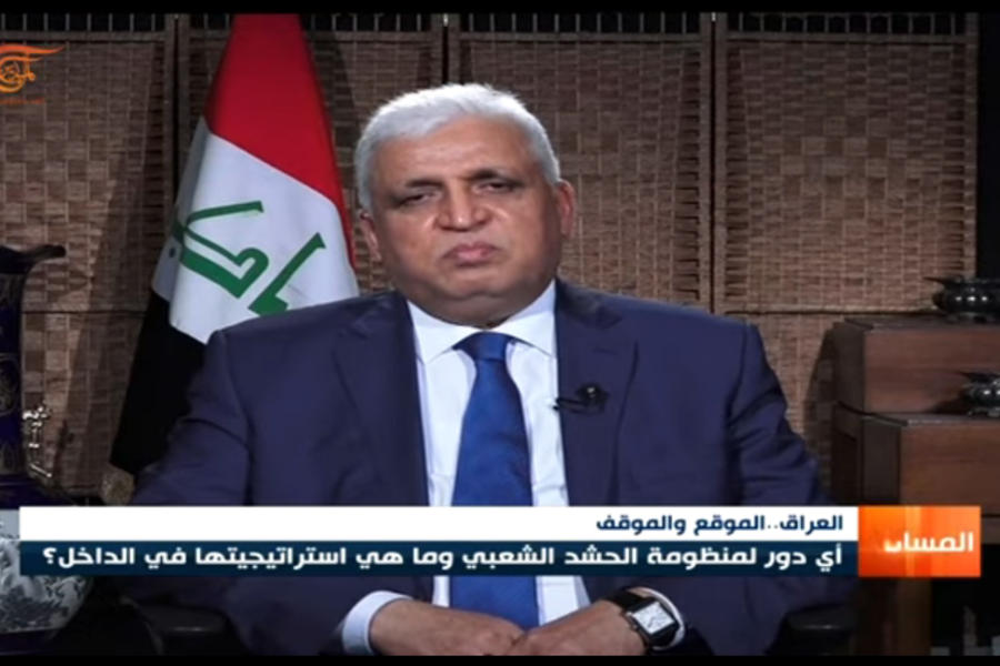 Faleh Al-Fayadh, jefe de la Autoridad de Movilización Popular (PMF) de Irak, brindó entrevista a Al Mayadeen