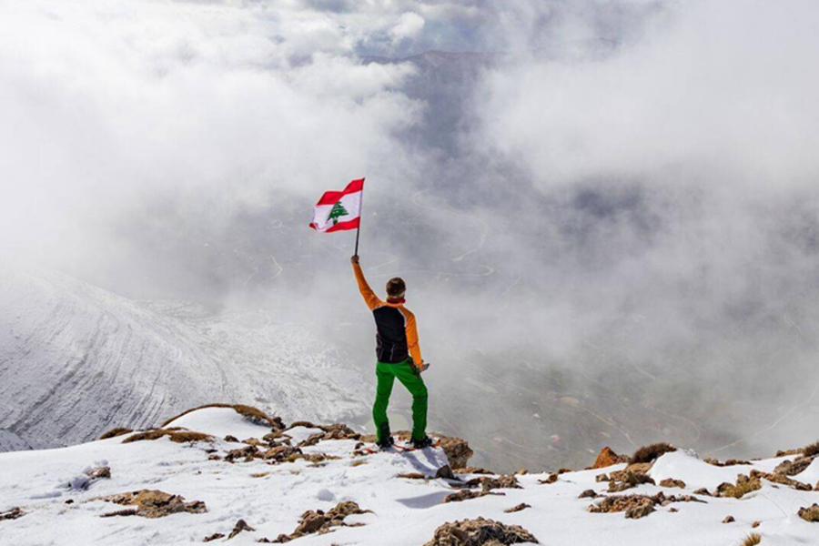 Amantes del invierno encuentran su lugar en las montañas libanesas