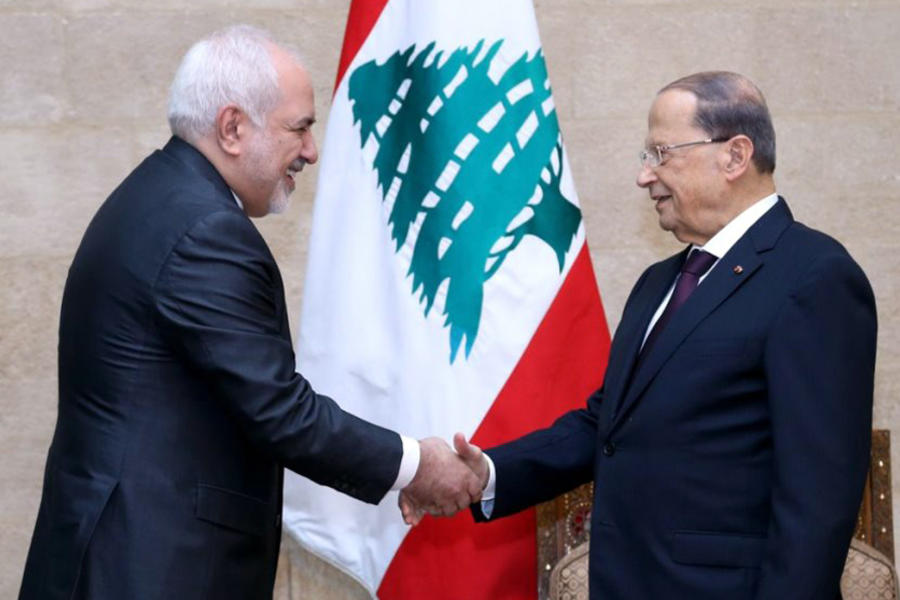 El Presidente Michel Aoun recibe al Ministro de Relaciones Exteriores de Irán Mohammad Javad Zarif  | Beirut, febrero 11, 2019 (Foto NNA / Líbano) 