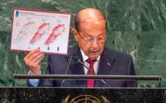 El presidente Michel Aoun de la República Libanesa habla sobre los refugiados en la 73ª sesión de la Asamblea General de las Naciones Unidas. Foto: ONU.