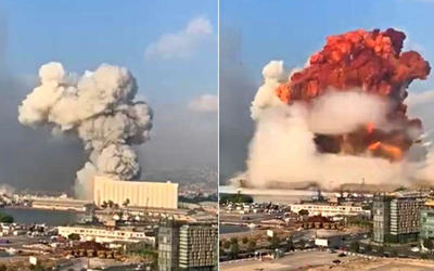 El jefe de Seguridad General en el Líbano, Abbas Ibrahim, informó que la explosión fue causada por un incendio en un depósito de "material altamente explosivo". El jefe de Seguridad General en el Líbano, Abbas Ibrahim, informó que la explosión fue causada por un incendio en un depósito de "material altamente explosivo".