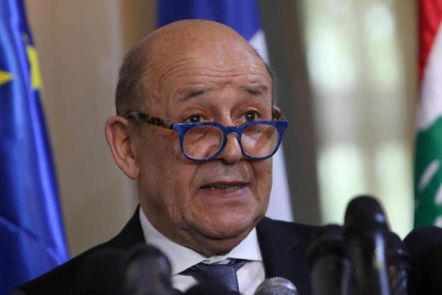 Ministro de Asuntos Exteriores francés, Jean Yves Le Drian. Foto: Reuters.