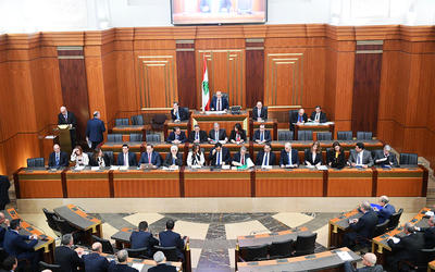 Sesión parlamentaria sobre voto de confianza al Gabinete y plan de rescate | Beirut, Febrero 11, 2020 (Foto: NNA) Sesión parlamentaria sobre voto de confianza al Gabinete y plan de rescate | Beirut, Febrero 11, 2020 (Foto: NNA)
