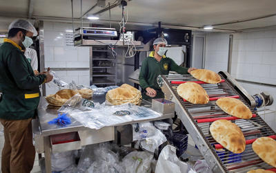 Panadería en Beirut. Foto: AFP. Panadería en Beirut. Foto: AFP.