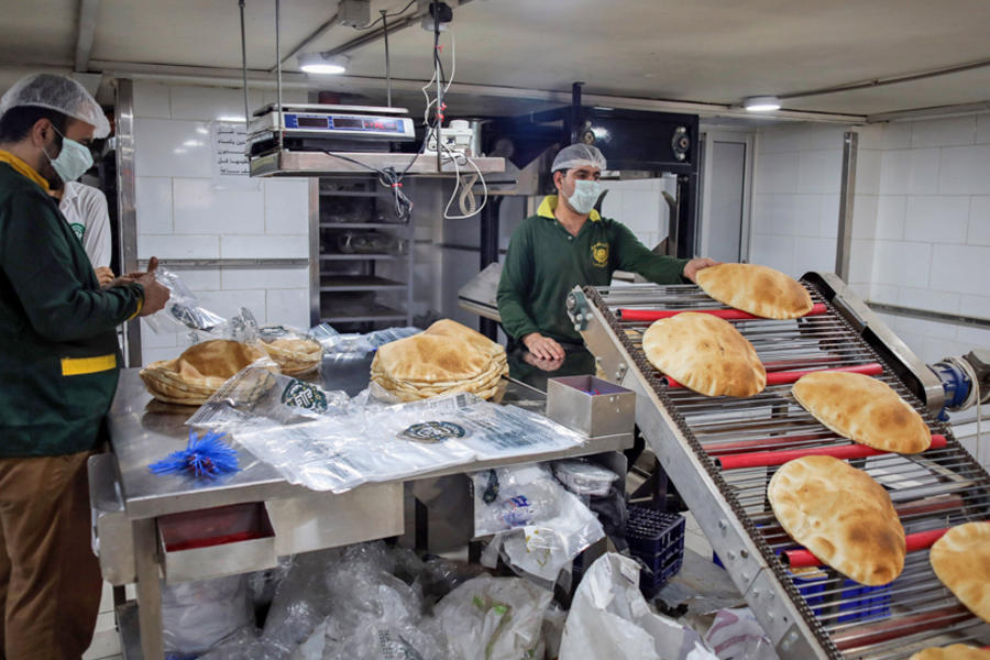 Panadería en Beirut. Foto: AFP.
