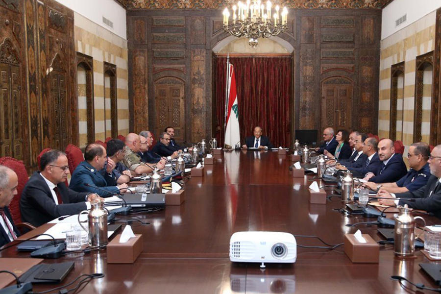 Reunión del Consejo Superior de Defensa libanés | Beirut, Agosto 27, 2019