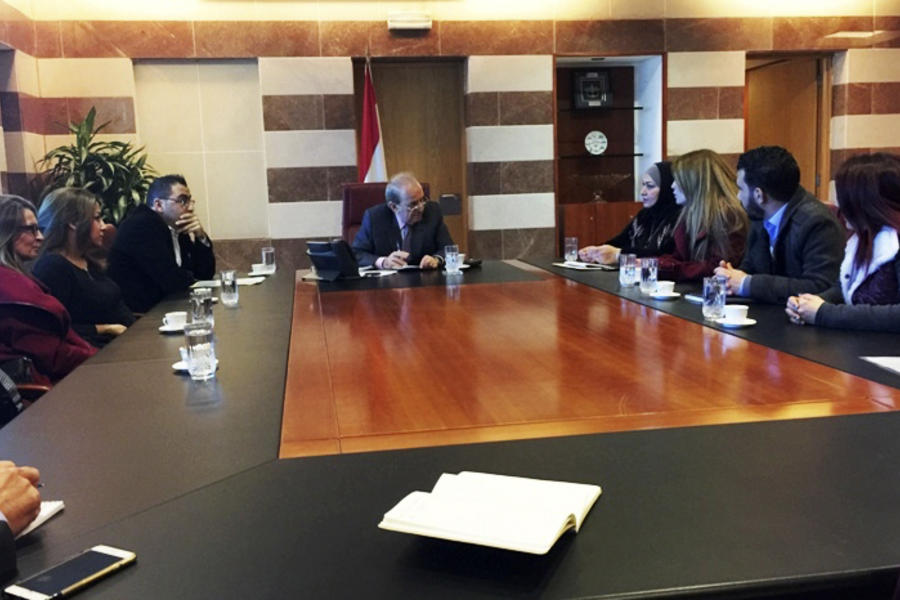 Reunión del Ministro de Educación del Líbano, Marwan Hamadeh  (Imagen ANN)