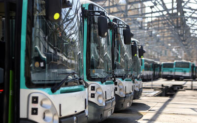 Nuevos autobuses públicos recorren las calles de Beirut