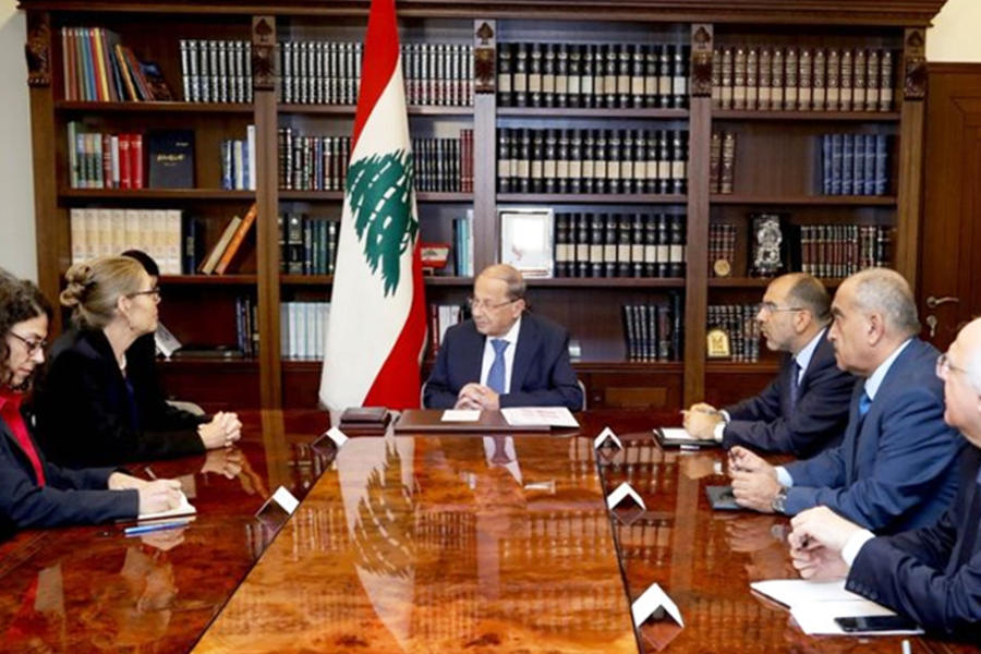 Presidente Aoun reiteró apoyo a resolución 1701