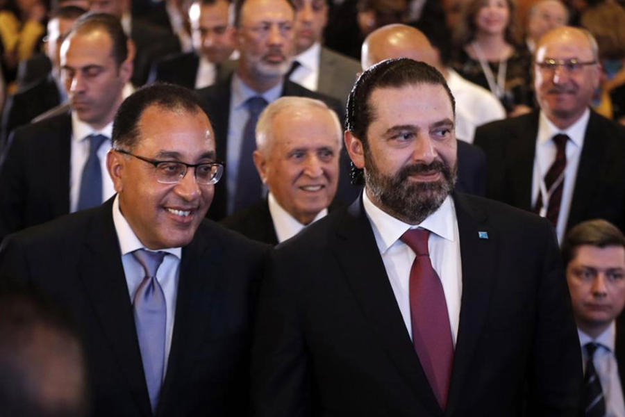 Primer ministro egipcio en Líbano para el 27° Foro Económico Árabe