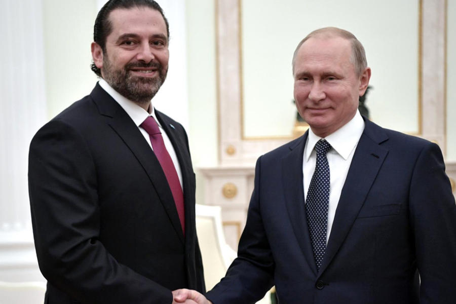 Putin recibió a Hariri en el Kremlin