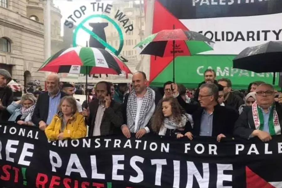 Multitudinaria marcha por Palestina en Londres