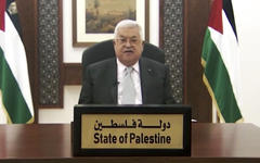 Mahmoud Abbas brinda su discurso pregrabado transmitido en la Asamblea General de la ONU el 25 de septiembre de 2020 (Foto: ONU).