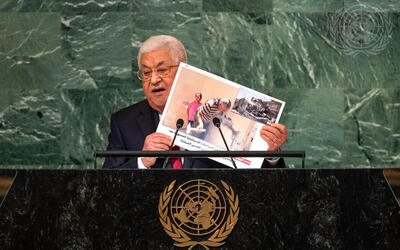 Discurso del Presidente Mahmud Abbas ante la Asamblea General de la ONU | Septiembre 23, 2022 (Foto: ONU)