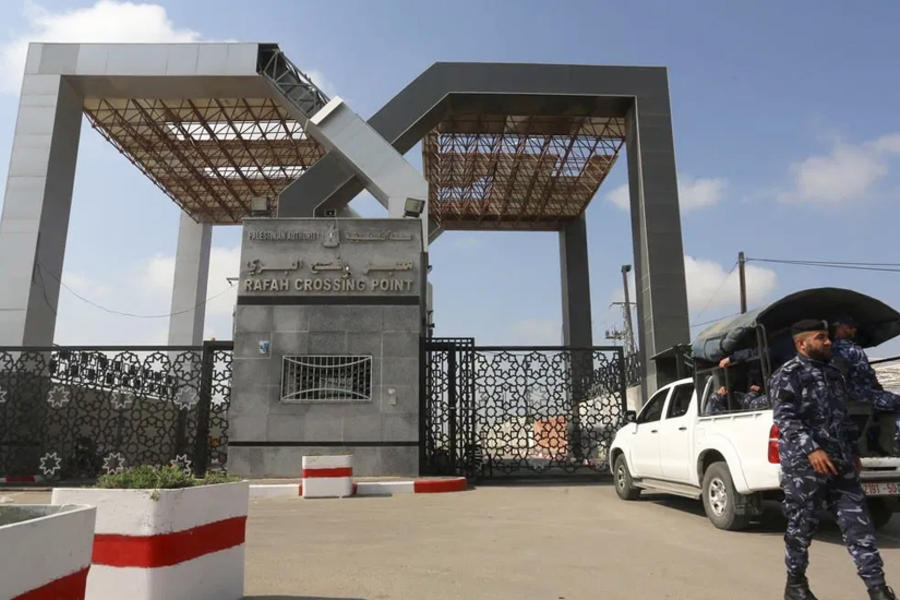 Paso fronterizo de Rafah entre Egipto y Gaza. Foto: Agencia Anadolu.
