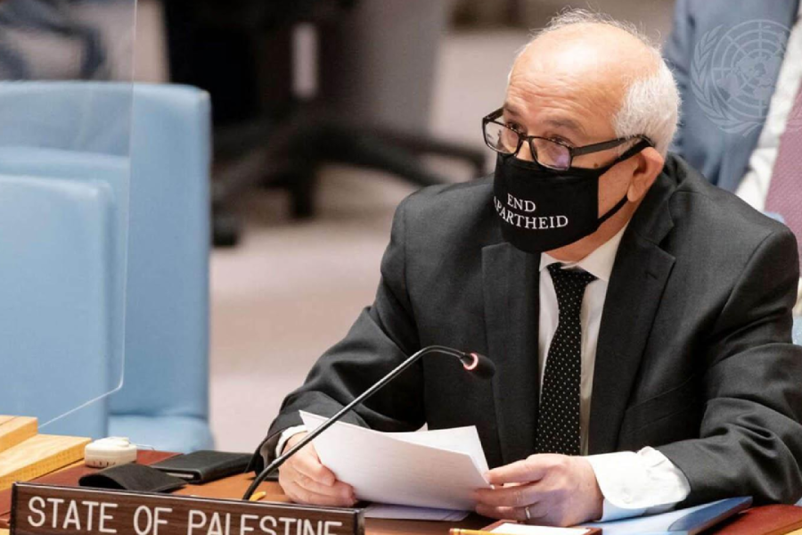 Riyad Mansour, Enviado palestino ante la ONU (Foto: AFP)