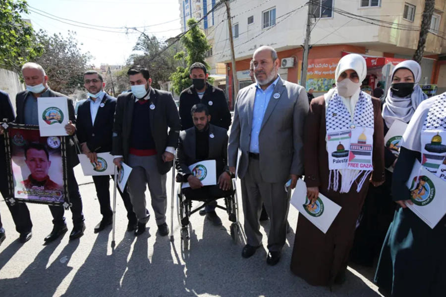 Hamas registra su lista electoral para las elecciones parlamentarias. Foto: Mohammed Asad.