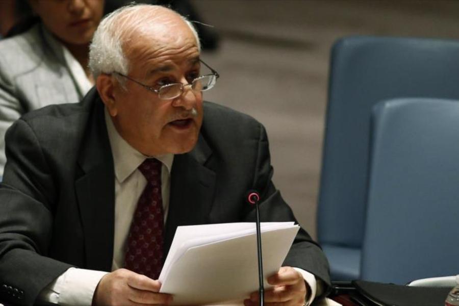 El embajador del Estado de Palestina ante la Organización de las Naciones Unidas (ONU), Riad Mansur.