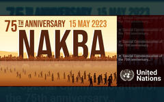 ONU conmemora 75 años de la Nakba palestina