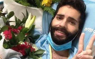Miqdad al-Qawasmi tras el anuncio de su pronta liberación. Foto: Twitter. Miqdad al-Qawasmi tras el anuncio de su pronta liberación. Foto: Twitter.