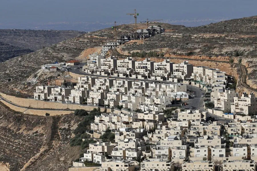 Asentamiento de Givat Zeev, cerca de la ciudad palestina de Ramallah en la ocupada Cisjordania. Foto: AFP.