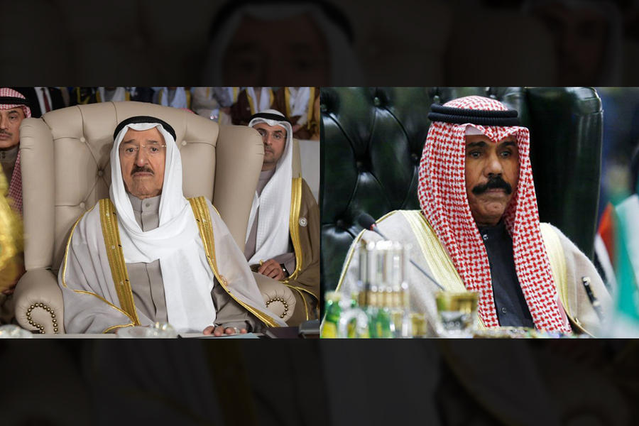 Izq.: Emir Sabah Al-Ahmad Al-Jaber Al-Sabah  | Der.: Príncipe heredero y nuevo Emir de Kuwait, Sheikh Nawaf Al-Ahmad Al-Sabah  (Fotos: Agencias)