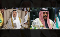 Izq.: Emir Sabah Al-Ahmad Al-Jaber Al-Sabah  | Der.: Príncipe heredero y nuevo Emir de Kuwait, Sheikh Nawaf Al-Ahmad Al-Sabah  (Fotos: Agencias)