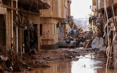 Devastación en Derna, Libia (Foto: AFP) Devastación en Derna, Libia (Foto: AFP)