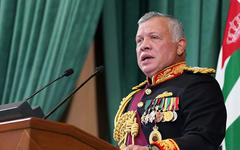 Rey Abdullah II de Jordania. 
