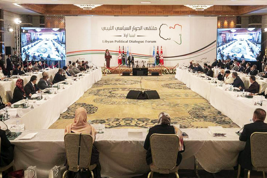 El Foro de Diálogo Político Libio (LPDF) patrocinado por la ONU comenzó el lunes en Túnez (Foto: Anadolu)