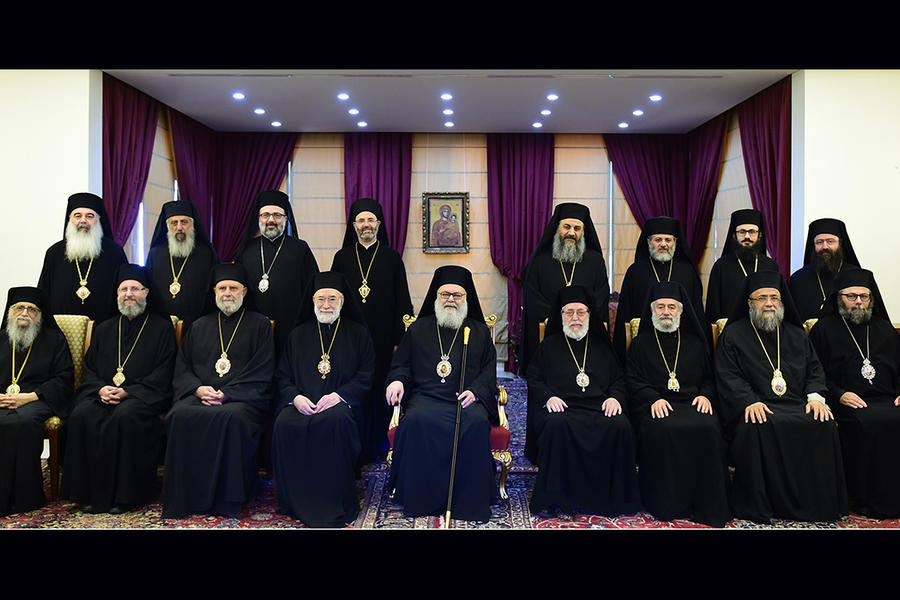 Los arzobispos metropolitas participaron del Santo Sínodo Antioqueno encabezado por el Patriarca Su Beatitud Juan X (Yazigi) | Balamand, Líbano, Octubre 8, 2021 (Foto: Patriarcado Antioqueno)