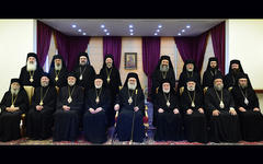 Los arzobispos metropolitas participaron del Santo Sínodo Antioqueno encabezado por el Patriarca Su Beatitud Juan X (Yazigi) | Balamand, Líbano, Octubre 8, 2021 (Foto: Patriarcado Antioqueno)