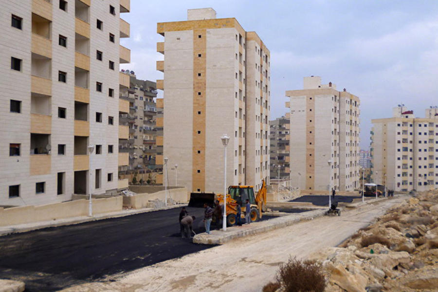 Construcción de nuevos barrios en Alepo (Foto Fedaa Shahin / Sputnik)