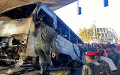 Atentado en autobús militar en Damasco
