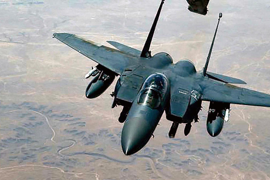 Jet F-15 de la Fuerza Aérea de EEUU (Foto: redes)