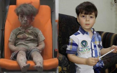 Cascos Blancos usaron a Omran Cascos Blancos usaron a Omran