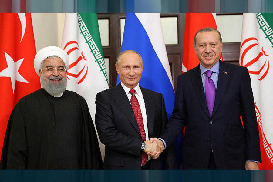 Reunión tripartita de mandatarios de Rusia, Turquía e Irán | Sochi, Noviembre 22, 2017 (Imagen REUTERS / Kayhan Ozer - Turkish Presidential Palace).