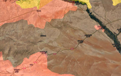Liberación de Sukhna (Prov. de Homs), Agosto 5 y 6, 2017 - (Mapa TruthMaps). Liberación de Sukhna (Prov. de Homs), Agosto 5 y 6, 2017 - (Mapa TruthMaps).