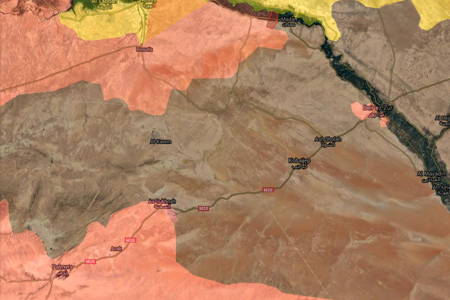 Liberación de Sukhna (Prov. de Homs), Agosto 5 y 6, 2017 - (Mapa TruthMaps).
