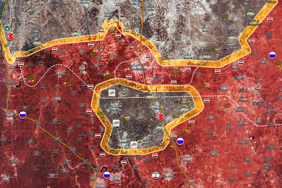 Cantón de Idleb | Agosto 21, 2019 – Situación tras último avance sirio en el norte de Hama / sur de Idleb - (Mapa ISWN)