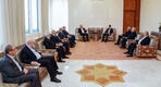 El presidente Bashar al-Asad sostuvo reunión con representantes de las agrupaciones palestinas | Damasco, Octubre 19, 2022 (Foto: Presidencia Siria)