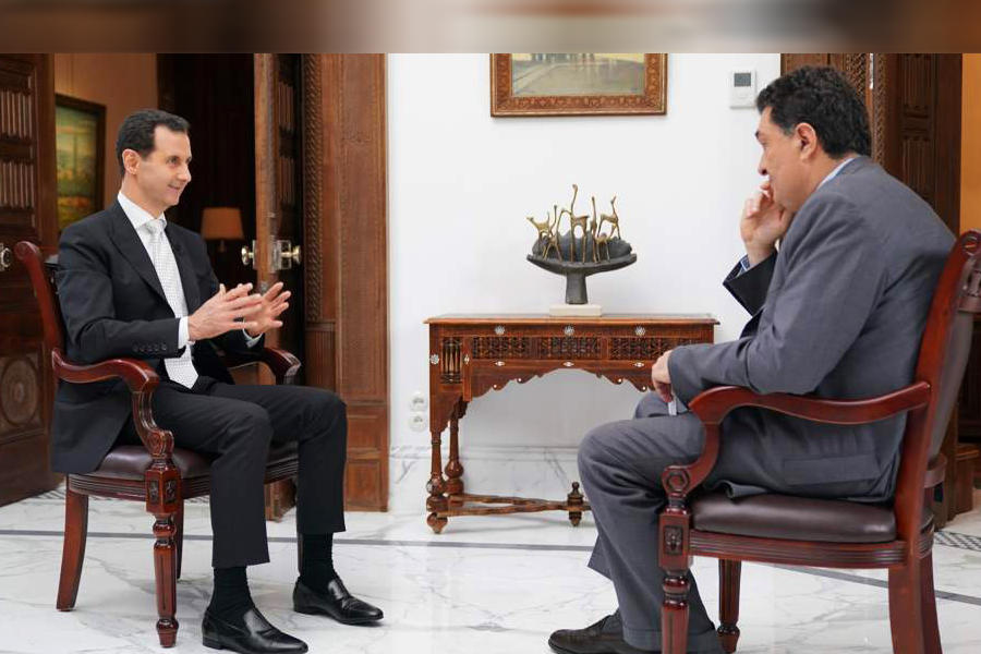 Entrevista al presidente Al Asad