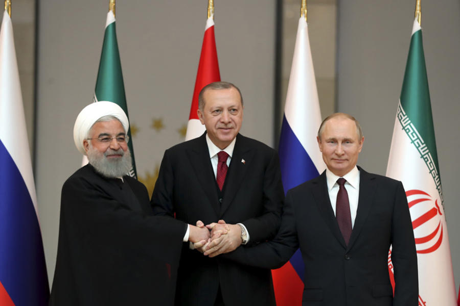 Segunda cumbre tripartita de garantes de Astana para Siria. Ankara, Abril 4, 2018.
