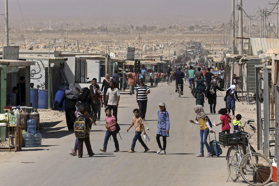 Campamento Al Zaatari, norte de Jordania / 1 de Octubre, 2015 (Imágen AP).