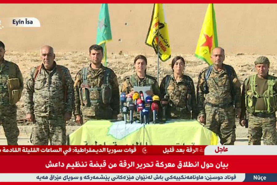Milicias kurdas anuncian avanzada hacia Raqqa